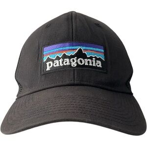 Patagonia Black Mesh Adjustable Snapback Trucker Baseball Cap Hat